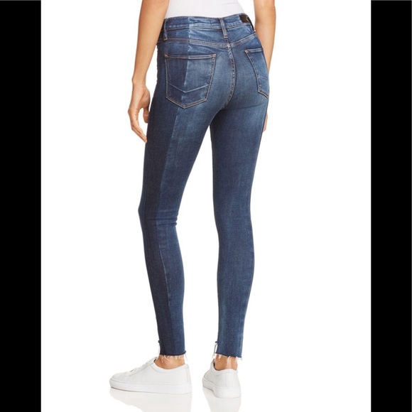 Hudson Barbara high rise step hem two tone jeans - Picture 2 of 7